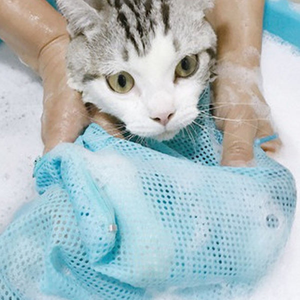 Mesh Cat Bathing Bags for Grooming, Washing, Safe Anti Scratch and Bite Cleaning
