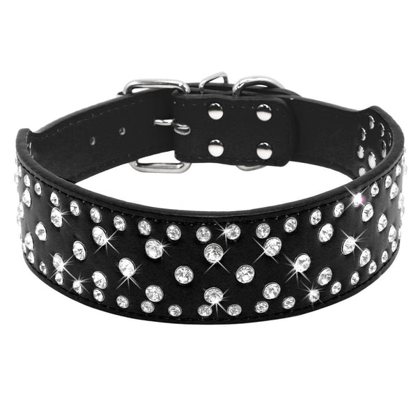 Cool Spikey Studded Dog Collar Artifical Leather Pet Collars for German Shepherd Mastiff Rottweiler Bulldog