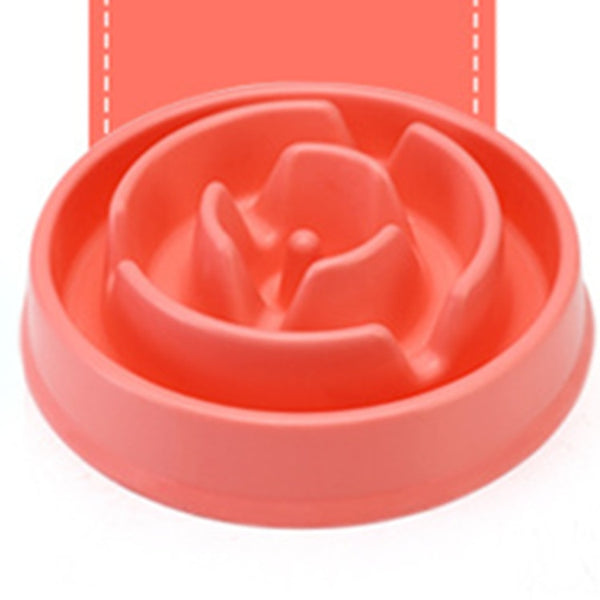 Portable Pet Feeding Bowls Slow Down Eating Food Dishes - in Various Shapes and Colors