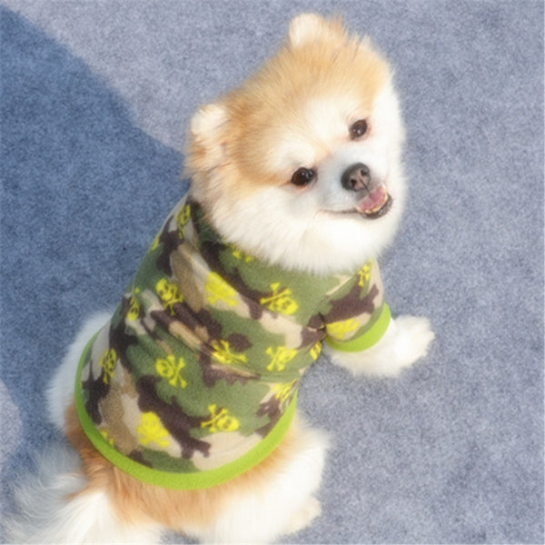 Warm Fleece Dog Pullover Clothes