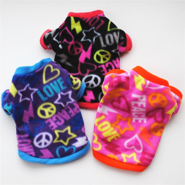 Warm Fleece Dog Pullover Clothes