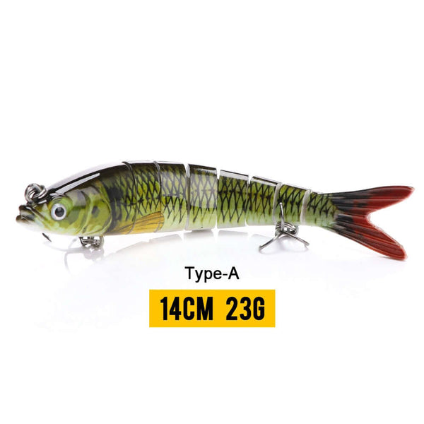 10/14cm Sinking Wobblers Fishing Lures Jointed Crankbait