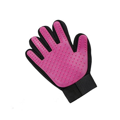 Pet Grooming Gloves Silicone Brush Comb Deshedding Hair for Dogs, Cats