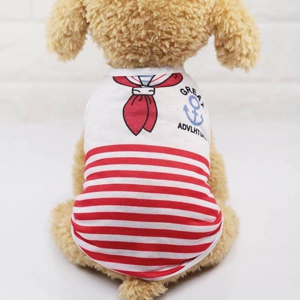 Cartoon Dog Shirt Summer Small Dog Clothes T-shirt Puppy Vest