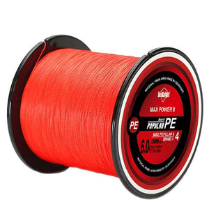 4 Strands 300m PE Braided 8-80LB Multifilament Fishing Line