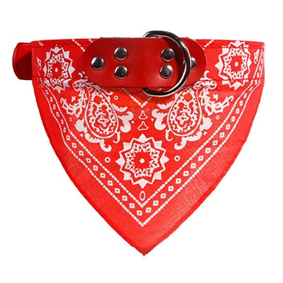 Puppy Neckerchief Adjustable Pet Dog Cat Neck Bandana Collar Scarf Accessories for Cats & Small Dogs Black Red Blue Pink Purple