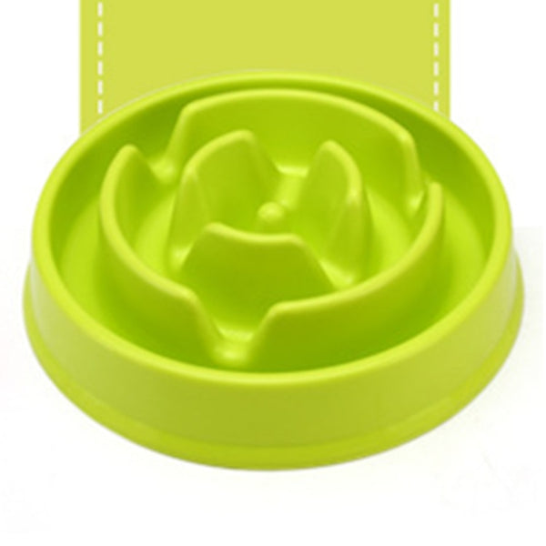 Portable Pet Feeding Bowls Slow Down Eating Food Dishes - in Various Shapes and Colors