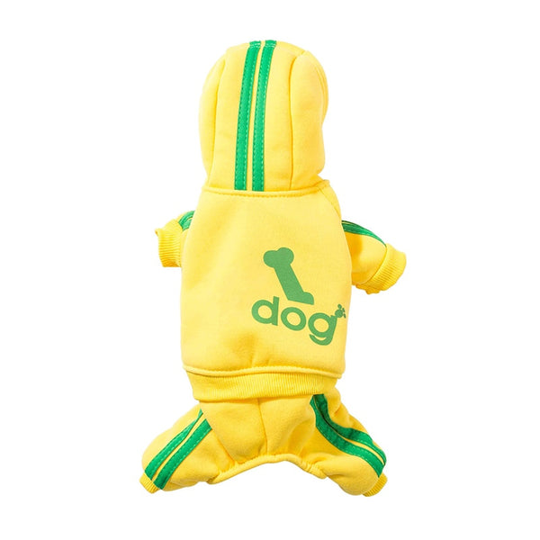 Track Suit for Small to Medium Size Dogs, Clothing Costume Jumpsuit Outfit