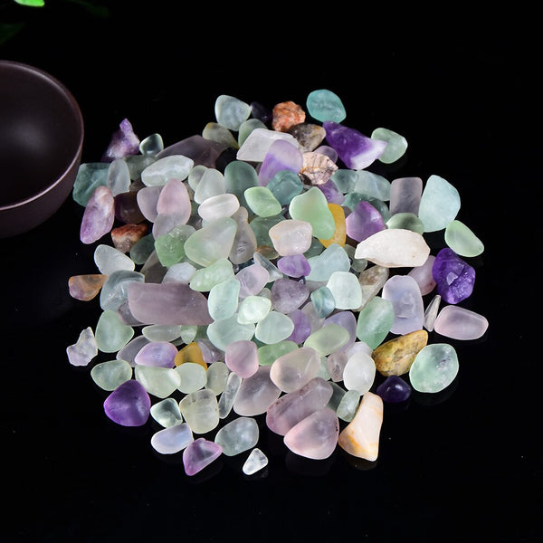Natural Crystal Quartz Colorful Aquarium Decoration Stones 25 Color Options 100g