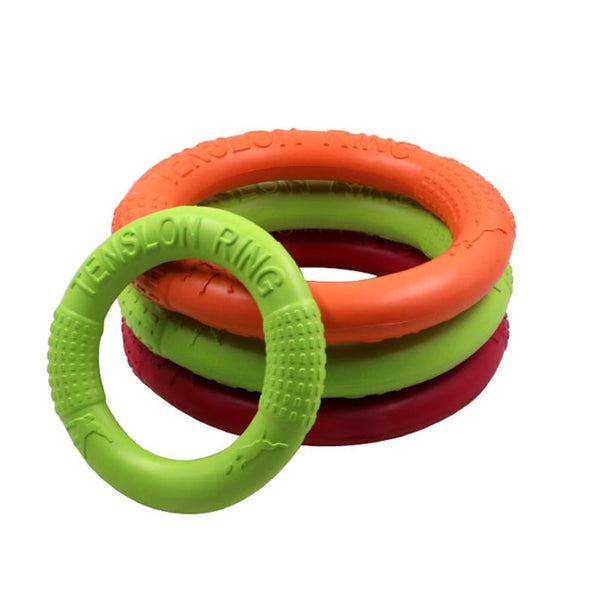 Dog Training Ring Puller Toy Bite Resistant Rubber Toys