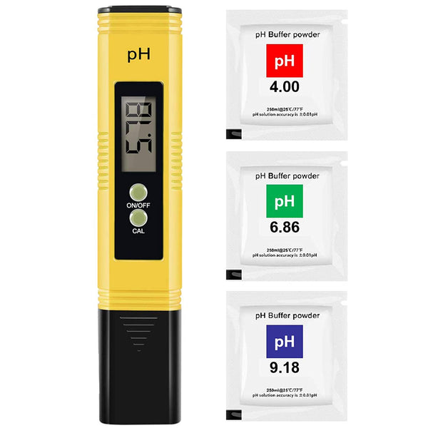 Water PH Meter 0.01 PH High Precision Water Quality Tester with 0-14 PH Measurement Range Suitable for Aquariums