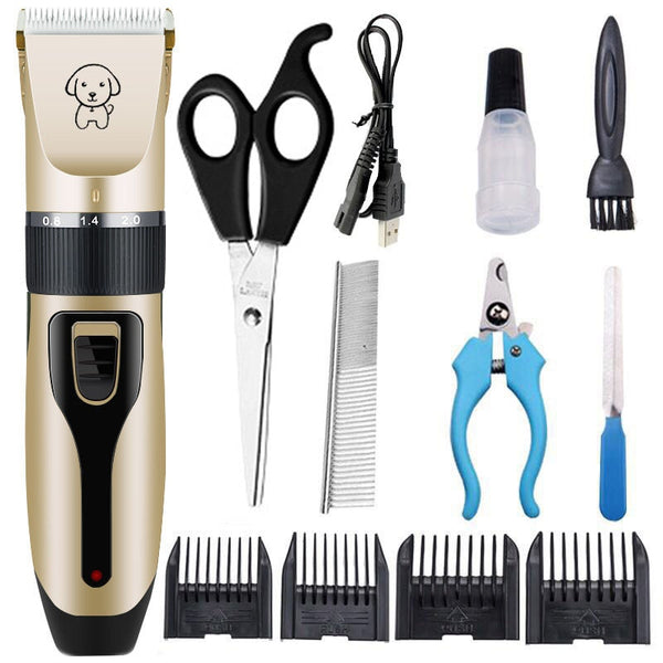 Wireless Rechargeable Pet Grooming Clipper, Trimmer, Shaver Sets