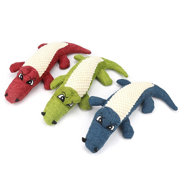 Crocodile Shape Soft Plush Toys for Pets