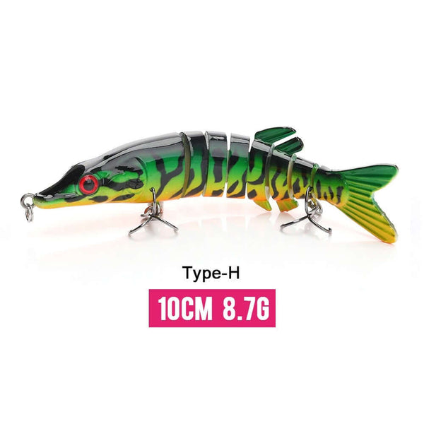 10/14cm Sinking Wobblers Fishing Lures Jointed Crankbait