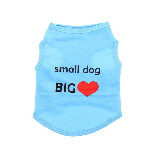 Dog Clothes Summer Clothing Vest Shirt with Different Messages and Designs