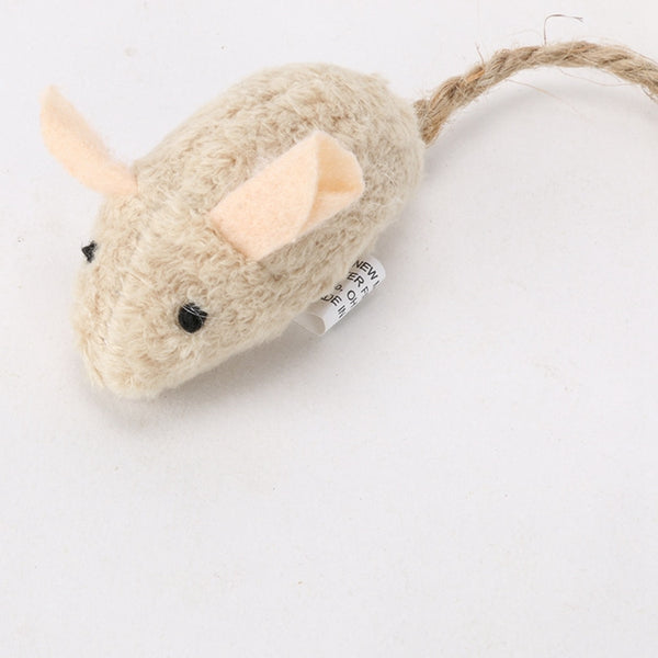 Plush Mouse Scratch and Bite Resistant Cat Toy, 3 Piece Set