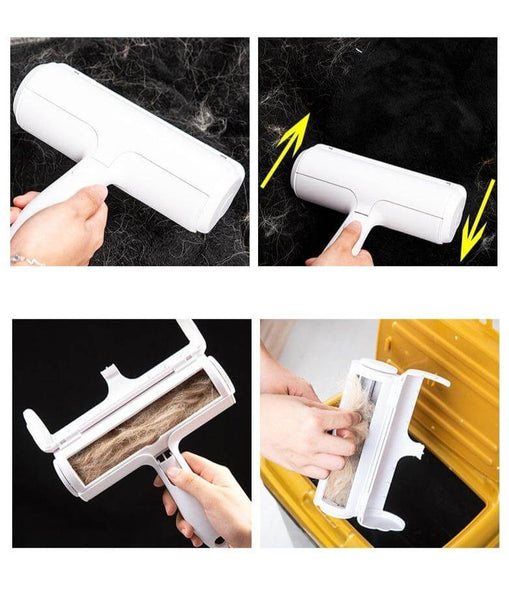 2-Way Pet Hair Remover Roller Removing Dog, Cat Hair From Furniture
