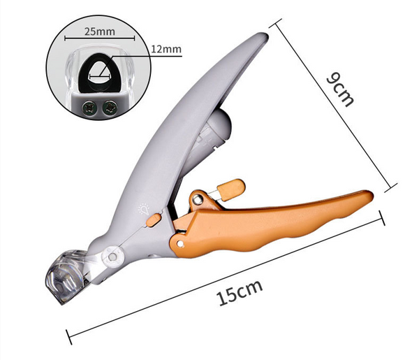 Professional Nail Clipper Tool for Dogs With LED Light & 5X Magnifier Safety Pet Nail Trimmer