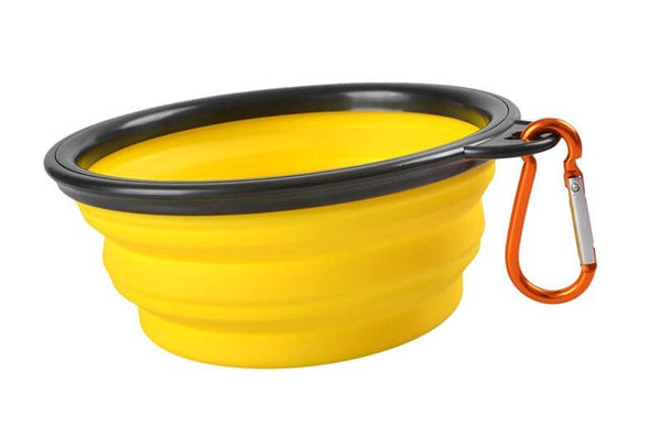 350/1000ml Large Collapsible Folding Silicone Bowl Outdoor Travel Portable Food Water Container Feeder Dish for Pets
