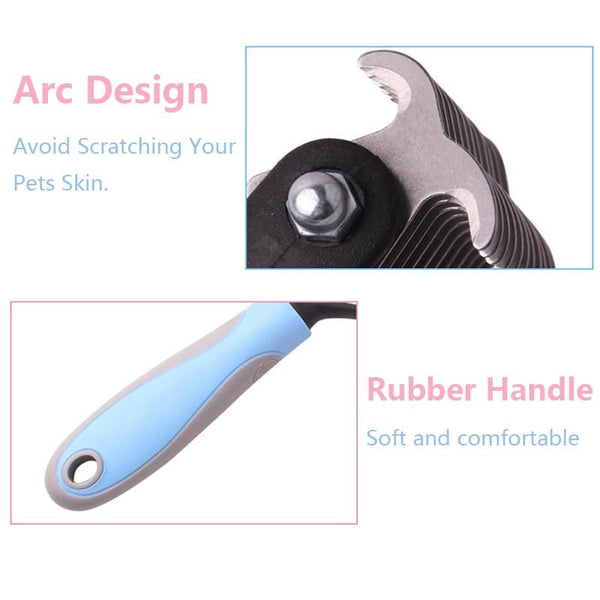 Fur Knot Cutter Grooming Hair Removal Brush Tools for Dogs, Cats