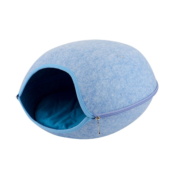 Detachable Natural Felt Cat Shelter, Multi-color Bed for Cats