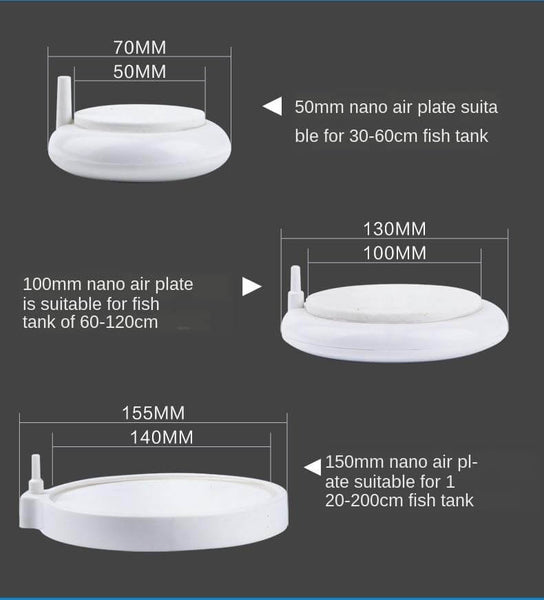 Aquarium Nano Bubble Tray Submerged Oxygen Pump