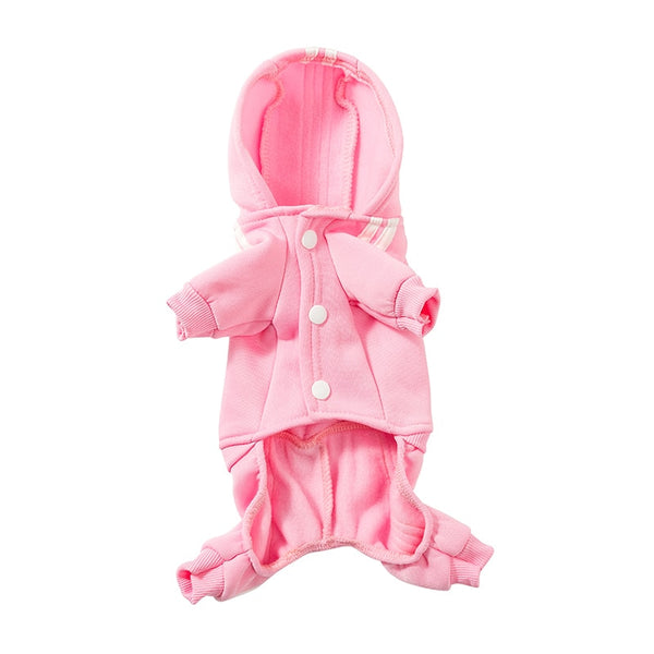 Track Suit for Small to Medium Size Dogs, Clothing Costume Jumpsuit Outfit