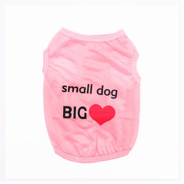 Dog Clothes Summer Clothing Vest Shirt with Different Messages and Designs