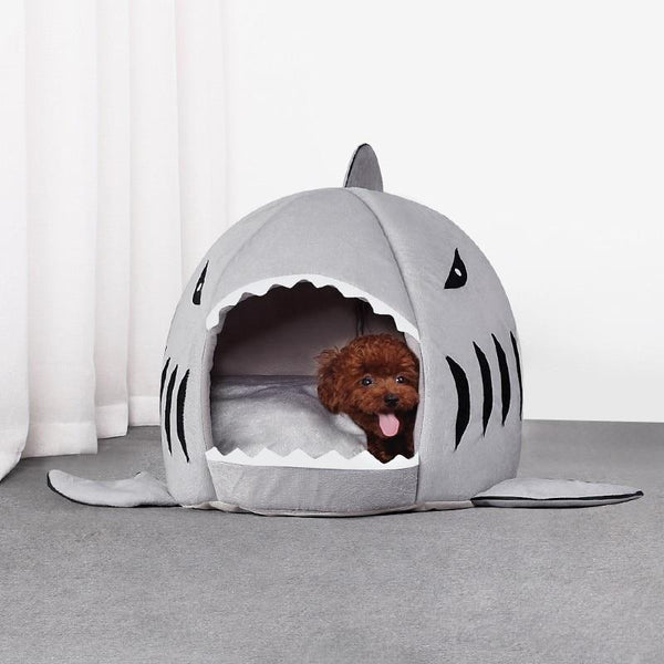 Cat's Shark Shaped Bed House Sweet Basket Nest