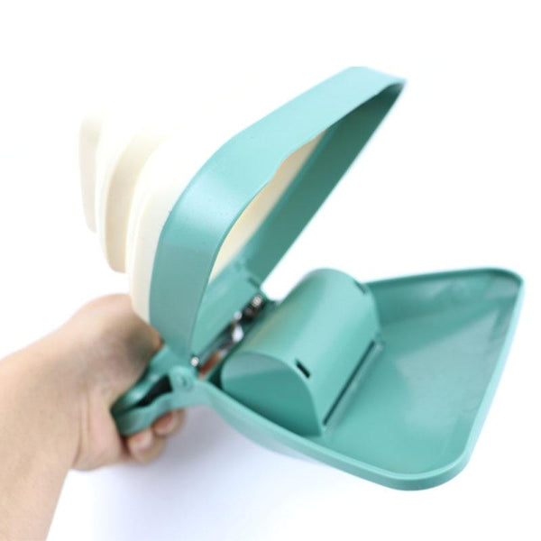 Pet Travel Foldable Pooper Scooper With 1 Roll Decomposable Bags - Easy Pickup