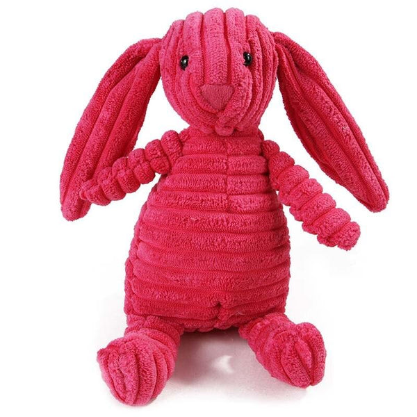 Animal Shape Plush Chew Toys for Dogs - Bunny
