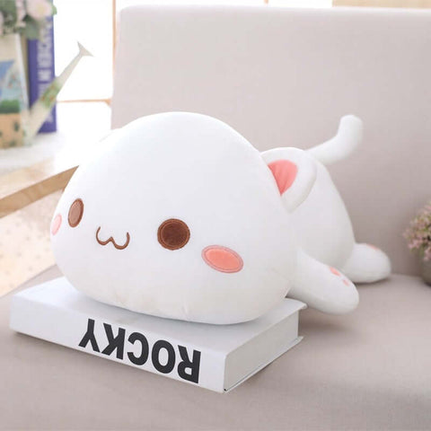 Anime Style Lying Plush Cat Stuffed Animal Cute Kitten