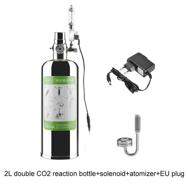2L Double CO2 Reaction Cylinder, Atomizer, Solenoid Set