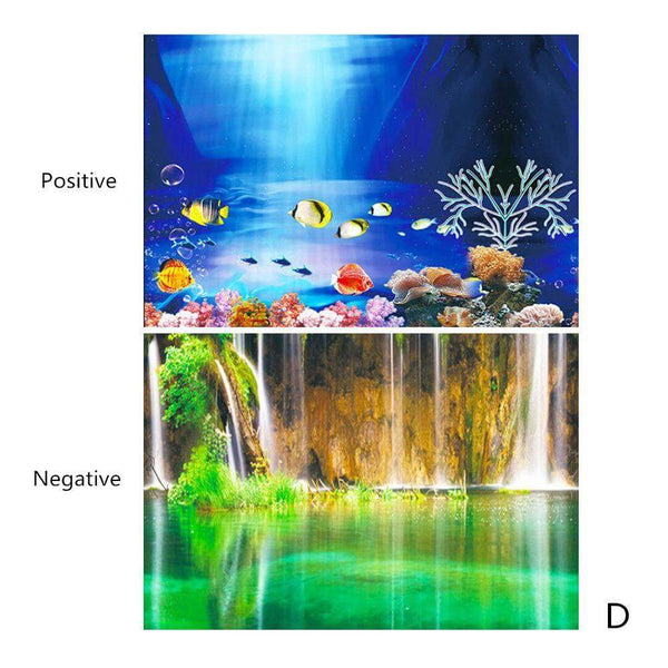 Aquarium Landscape Poster Double-sided Background