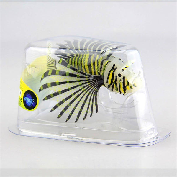 Aquarium Artificial Luminous Lionfish Fish Tank Aquatic Landscape Silicone Fish Decoration
