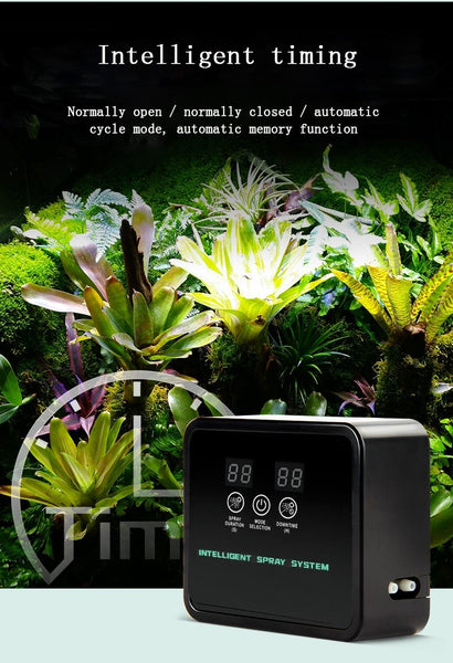 Intelligent Reptile Terrarium Fogger Device Humidifier Mist Spray System Automatic Timing