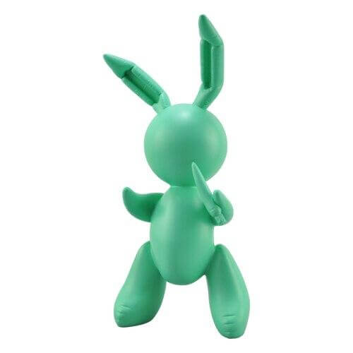 Balloon Bunny Figurine - Green Color