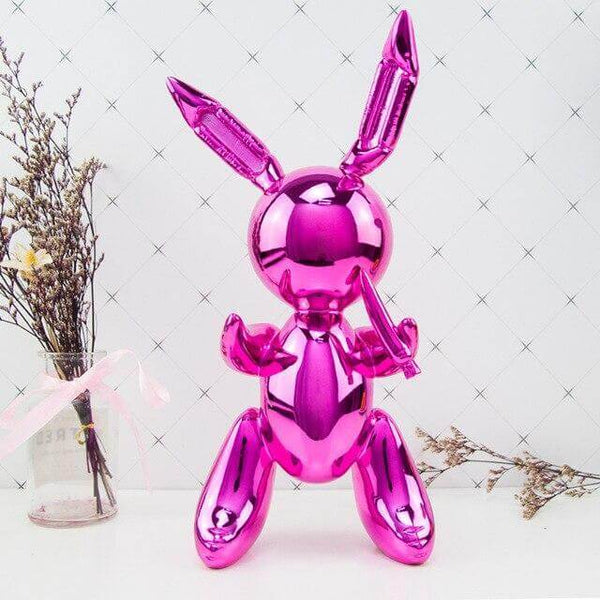 Balloon Bunny Figurine - Purple Color