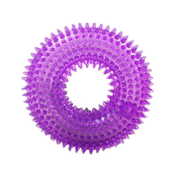 Bite Resistant Chewing Teeth Cleaner Toy for Dogs - Purple Color