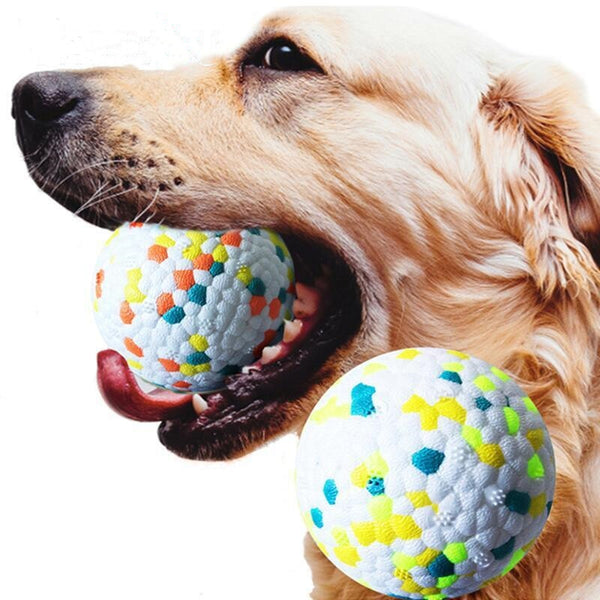Dog Chew Toys High-elasticity Lightweight Popcorn Bite Resistant Solid Ball