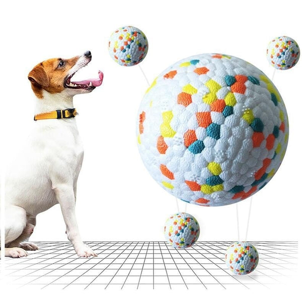 Dog Chew Toys High-elasticity Lightweight Popcorn Bite Resistant Solid Ball
