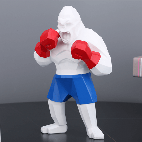 Boxer Gorilla Figurine Resin Home Decoration Statue