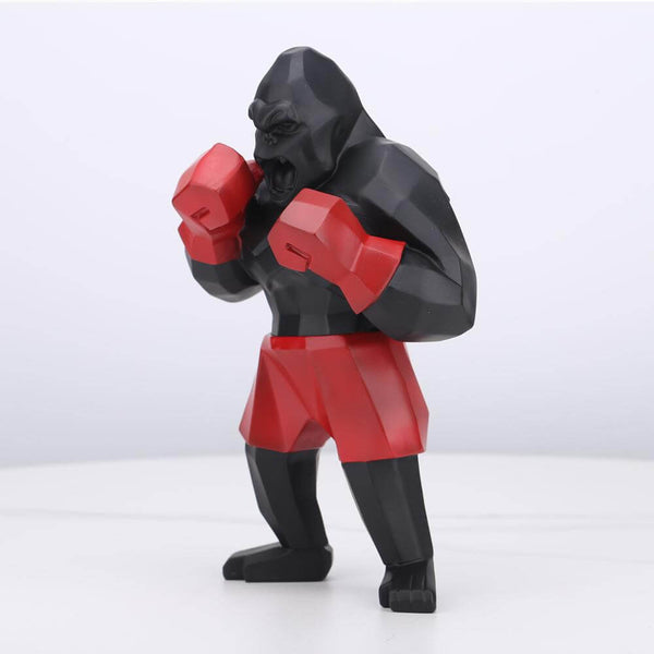 Boxer Gorilla Figurine Resin Home Decoration Statue