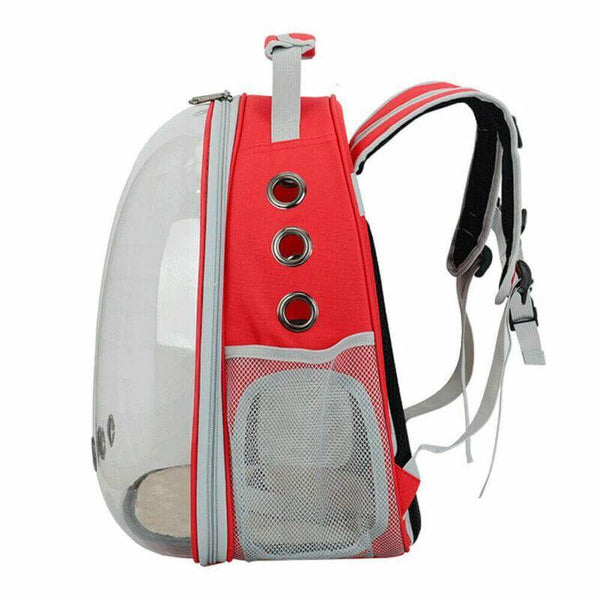 Bubble Capsule Pet Carrier Bag Outdoor Travel Backpack - Side View