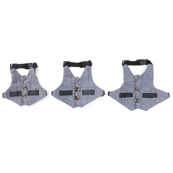 Adjustable Harness Chest Strap Vest with Leash for Small Pets - S, M, L Size