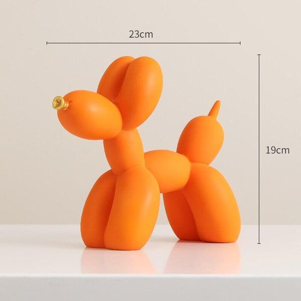 Balloon Poodle Figurine - Orange Color