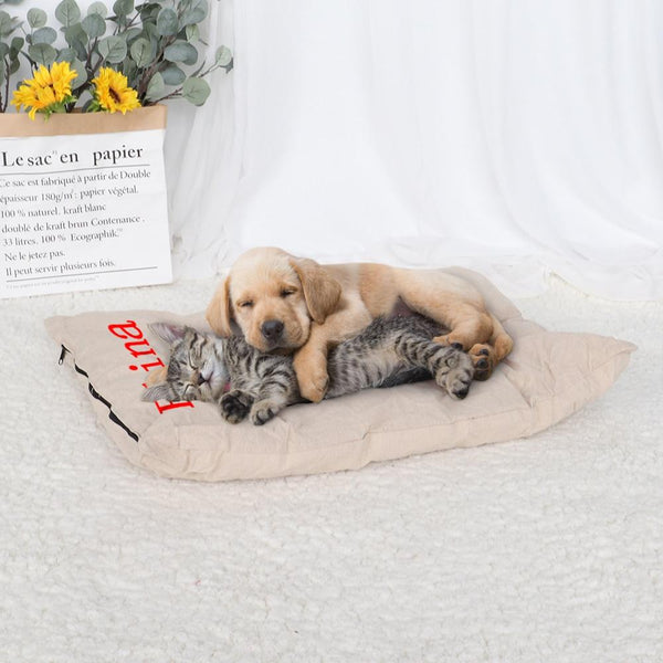 Custom Name Printed Bed Mat Personalized Pet Sleeping Pads