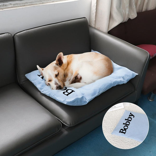 Custom Name Printed Bed Mat Personalized Pet Sleeping Pads