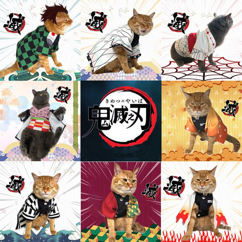 Demon Slayer Cosplay Clothes & Costumes for Cats