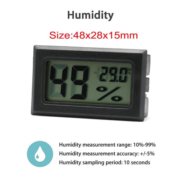 High Accuracy Digital Thermometer Hygrometer For Reptiles